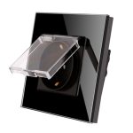 پریز درپوش دار شیشه Simple